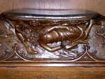 Gloucester Cathedral Gloucestershire 14th 19th century medieval misericords misericord misericorde misericordes Miserere Misereres choir stalls Woodcarving woodwork mercy seats pity seats  4.3.jpg